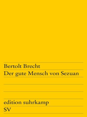 cover image of Der gute Mensch von Sezuan